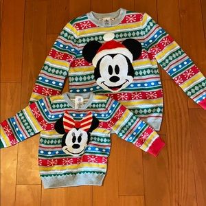 Matching Brother - Sister Disney Xmas Sweaters